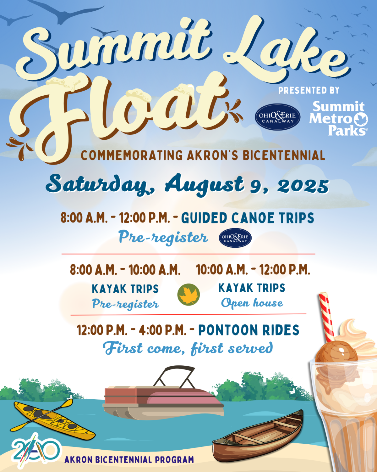 Summit Lake Float August 9 Graphic